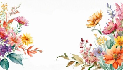 Obraz premium spring flowers background