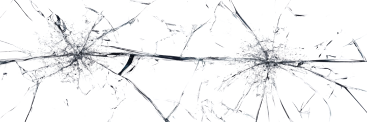  PNG Big broken glass with cracks