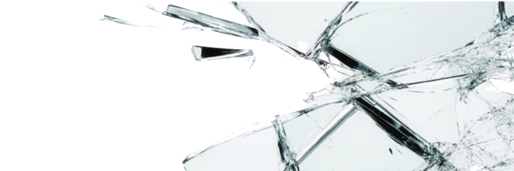  PNG Big broken glass with cracks