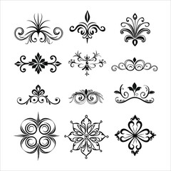"Beautiful Vintage Vector Decorative Elements and Ornaments - Elegant and Classic Design"
