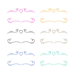 Obraz premium VINTAGE ORNAMENTAL FRAMES COLLECTION ISOLATED ON WHITE