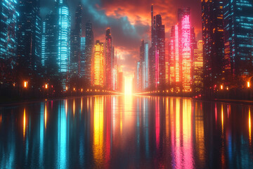 Fototapeta premium city at night