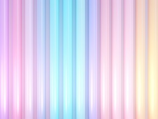 Obraz premium strips of color LED lights in background, hazy pastel yellow pink light blue