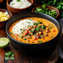 tasty Brazilian speciality moqueca de ca&ccedil;&atilde;o. AI generative.