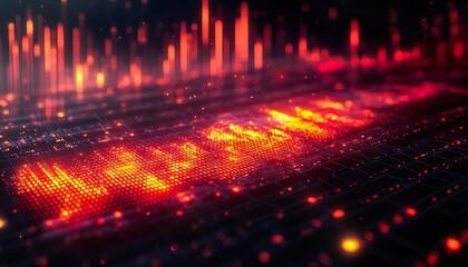 Abstract Stock Market Background