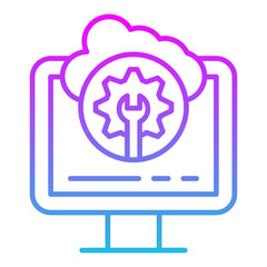 Cloud maintenance Icon