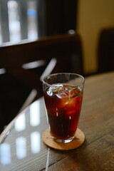 古民家カフェのアイスコーヒー