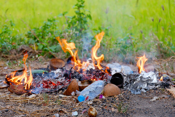 Flames of the Garbage Pile. © krongthip