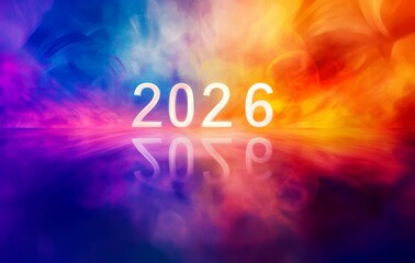 happy new year 2026 text effect