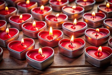 heart shaped candles