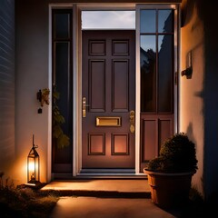 entrance to the house