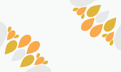 leaves frame background with copy space for text. Vector illustration.