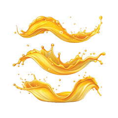 yellow liquid and oil splash png