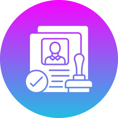 Fototapeta premium Approved Icon