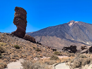 Roques de Garcia rock formations, Teide National Park, Tenerife, Spain