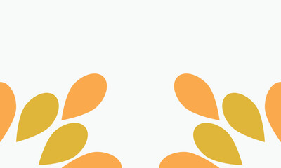 leaves frame background with copy space for text. Vector illustration.