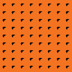 Halloween Checkerboard Seamless Patterns Set. Retro Groovy Grid Background in 1970s Style. Y2K Wavy Print in Orange and Black Colors for Textile, Wrapping Paper, Wallpaper, Web Design and Social Media