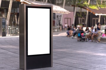 Display or advertising poster in Milan.