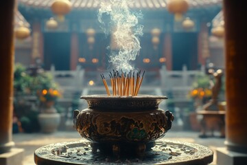 Incense Stick Temple Ritual Buddhism, Hinduism Religion Spiritual Symbol