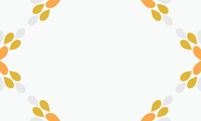 leaves frame background with copy space for text. Vector illustration.