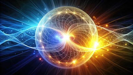 Light And Dark Rhythmically Converge, Symbolizing Harmony Within Opposing Forces, Evoking A Sense Of Balance And Interconnectedness.