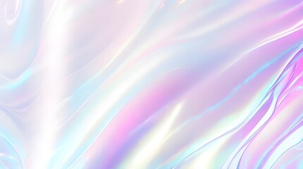 Holographic background seamless trendy iridescent light foil texture. Soft holographic pastel unicorn marble background pattern. Modern pearlescent blurry abstract swirl illustration.	
