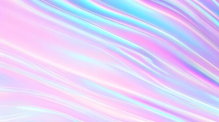 Obraz premium Holographic background seamless trendy iridescent light foil texture. Soft holographic pastel unicorn marble background pattern. Modern pearlescent blurry abstract swirl illustration. 