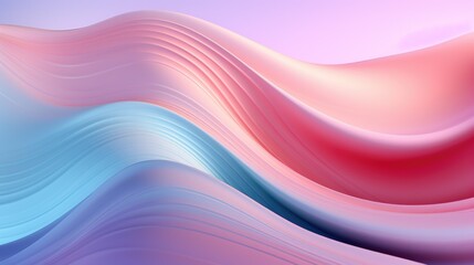 Smooth gradient waves blending into each other in pastel colors