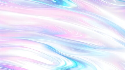 Obraz premium Holographic background seamless trendy iridescent light foil texture. Soft holographic pastel unicorn marble background pattern. Modern pearlescent blurry abstract swirl illustration. 