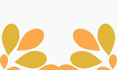 leaves frame background with copy space for text. Vector illustration.