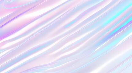 Holographic background seamless trendy iridescent light foil texture. Soft holographic pastel unicorn marble background pattern. Modern pearlescent blurry abstract swirl illustration.	