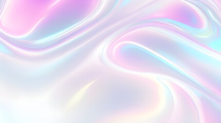 Holographic background seamless trendy iridescent light foil texture. Soft holographic pastel unicorn marble background pattern. Modern pearlescent blurry abstract swirl illustration.	