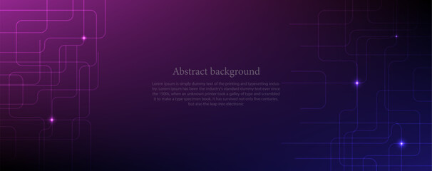 Abstract of colorful circuit electronic or electrical line connection engineering technology concept, vector background