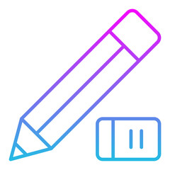 Pencil and eraser Icon