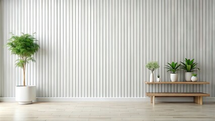 Minimalist composition featuring a blank white linear background with clean lines, perfect for showcasing products, text, or graphics with a modern and sleek aesthetic.