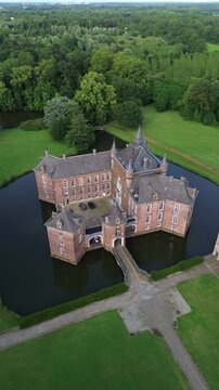 drone video Merode castle belgium europe