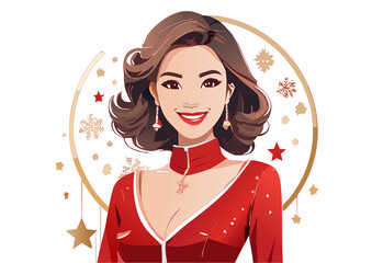 クリスマスをイメージしたイラスト