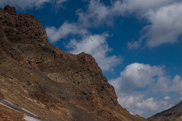 clouds over the mountains