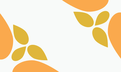 leaves frame background with copy space for text. Vector illustration.