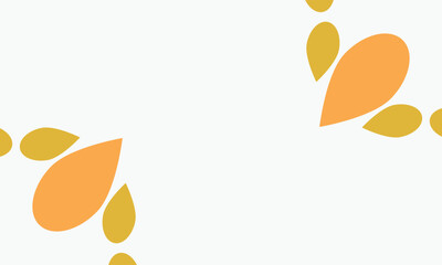 leaves frame background with copy space for text. Vector illustration.