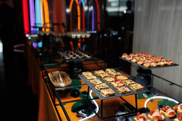 buffet at the banquet, a variety of food