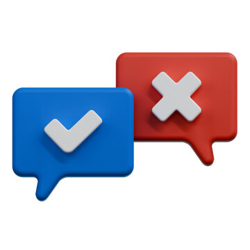 disagreement communication discussion 3d illustration