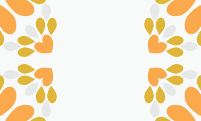 leaves frame background with copy space for text. Vector illustration.