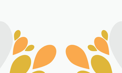 leaves frame background with copy space for text. Vector illustration.