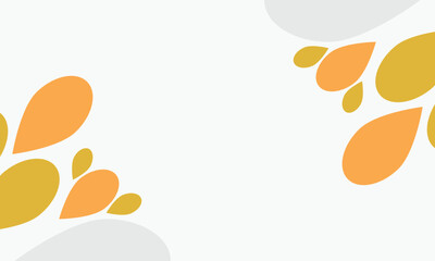 leaves frame background with copy space for text. Vector illustration.