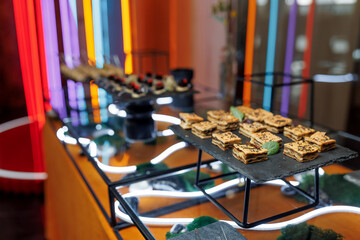 buffet at the banquet, a variety of food