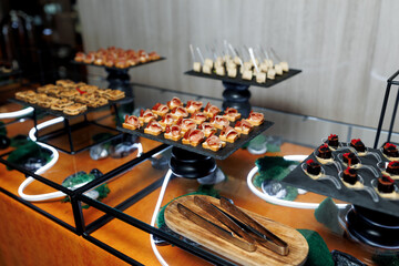 buffet at the banquet, a variety of food