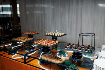 buffet at the banquet, a variety of food
