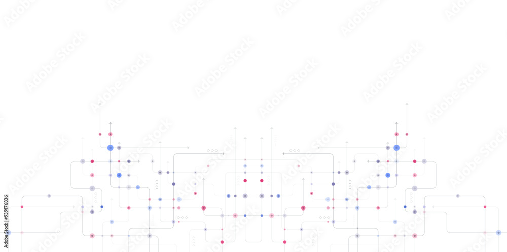 Aufkleber digital technology background. concept with technology line. circuit board background technology