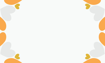 leaves on a white background with space for text. Vector illustration.